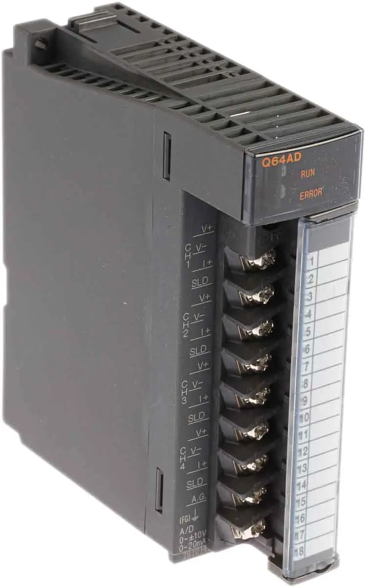 Produktfoto 1 von Mitsubishi MELSEC Q SPS-E/A Modul für Serie MELSEC Q 4 (Kanal) x Analog Eingang / 4 x