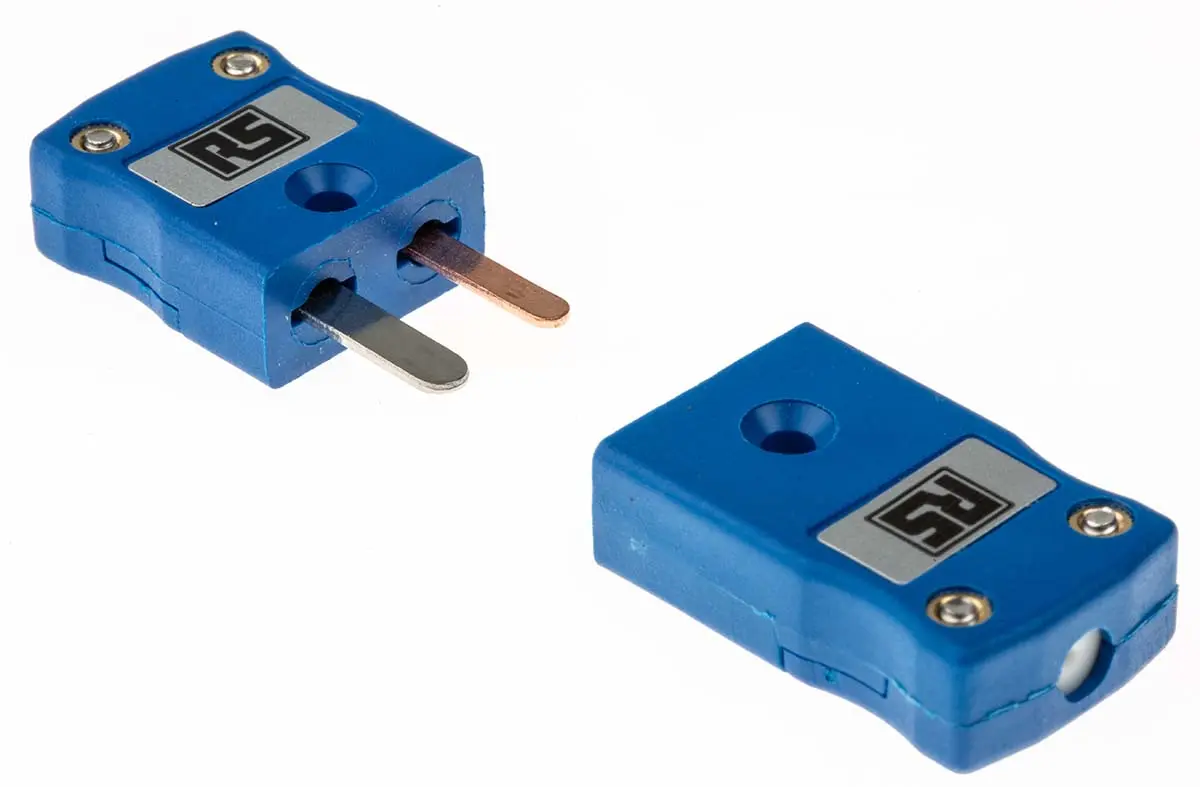 Produktfoto 1 von RS PRO Miniatur Thermoelement-Steckverbinder Stecker und Buchse für Thermoelement Typ T
