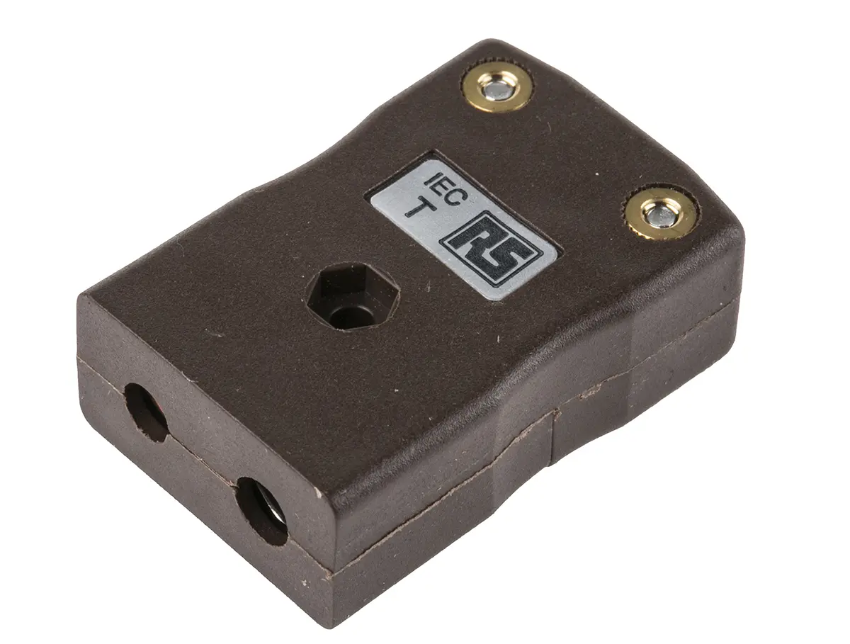 Produktfoto 1 von RS PRO Standardgröße Thermoelement-Steckverbinder Steckbuchse für Thermoelement Typ T