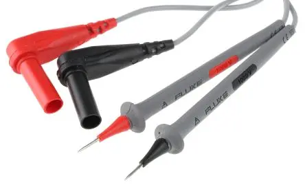 Fluke Prüfspitze mit Pin gefedert, Elektro Messleitungen Set CAT III, CAT IV 3A