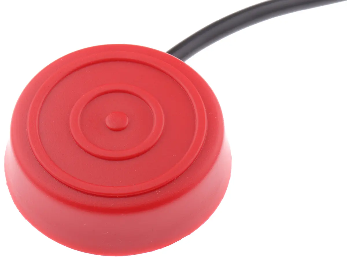 Produktfoto 1 von RS PRO Fußschalterfaltenbalg 6243 Fußschalter Tastend, SPST Polyvinylchlorid, 50mA, IP67