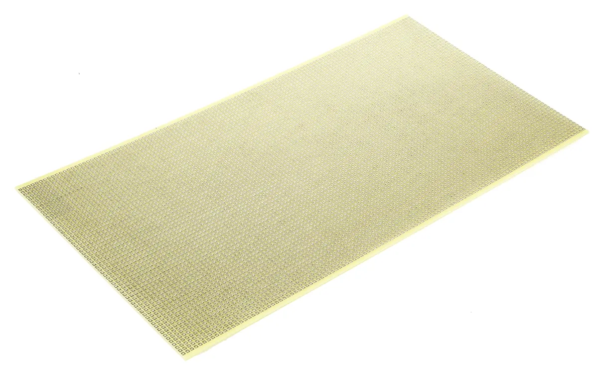 Produktfoto 1 von CIF Lochrasterplatine 1, Raster 2.54 mm, PCB-Bohrung 1 mm 1.6 mm 300 mm Epoxid Glasfaser-Laminat FR4 160 mm