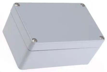 Produktfoto 1 von Rittal GA Aluminiumdruckguss Wandanschlusskasten Grau RAL 7001 IP66, HxBxT 80 mm, 125 mm x 57 mm