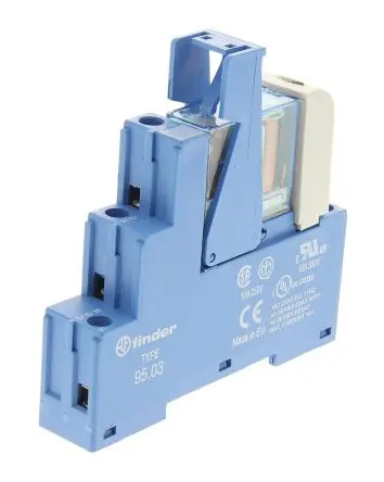 Produktfoto 1 von Finder 48 Interface Relais 24V dc, 1-poliger Umschalter DIN-Hutschiene 22.2mA
