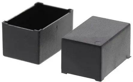 Produktfoto 1 von CAMDENBOSS ABS Vergussmassenbox Deckel, Schwarz, 22 mm 9 mm, 14 mm, Wandstärke 0.5 mm, IP30, IP40, -20 °C min., 94 °C