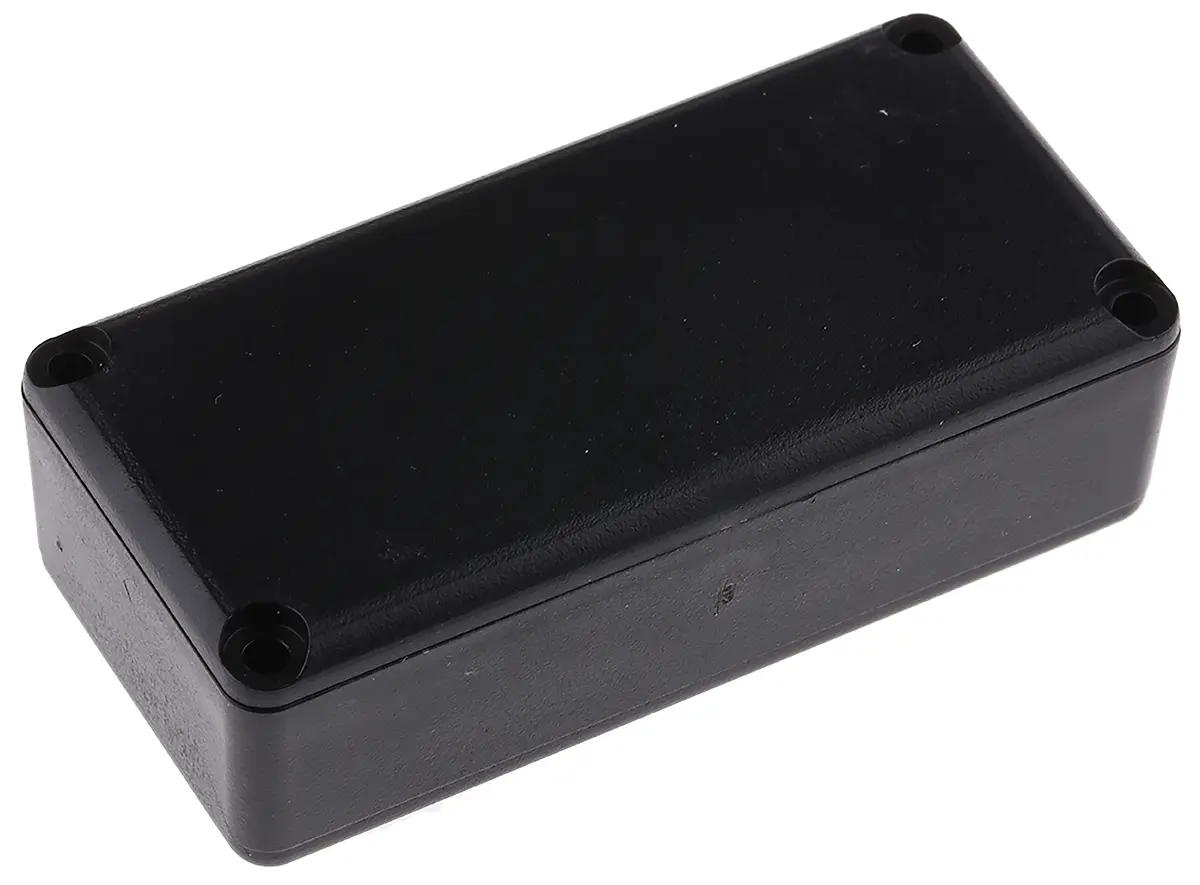 Produktfoto 1 von CAMDENBOSS ABS Vergussmassenbox Deckel, Schwarz, 58 mm 18 mm, 28 mm, Wandstärke 1.8 mm, IP30, IP40, -10 °C min., 60 °C