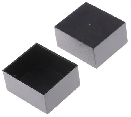 Produktfoto 1 von CAMDENBOSS ABS Vergussmassenbox Deckel, Schwarz, 40 mm 20 mm, 35 mm, Wandstärke 1 mm, IP30, IP40, -20 °C min., 94 °C