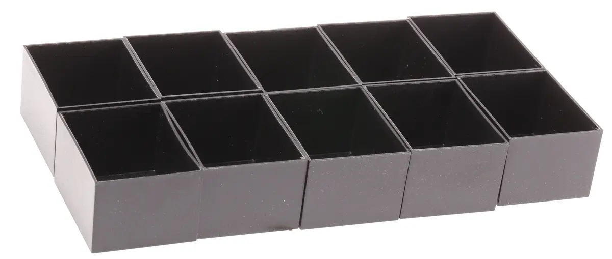 Produktfoto 1 von CAMDENBOSS ABS Vergussmassenbox Deckel, Schwarz, 50 mm 30 mm, 40 mm, Wandstärke 1 mm, IP40, IP30, -20 °C min., 94 °C