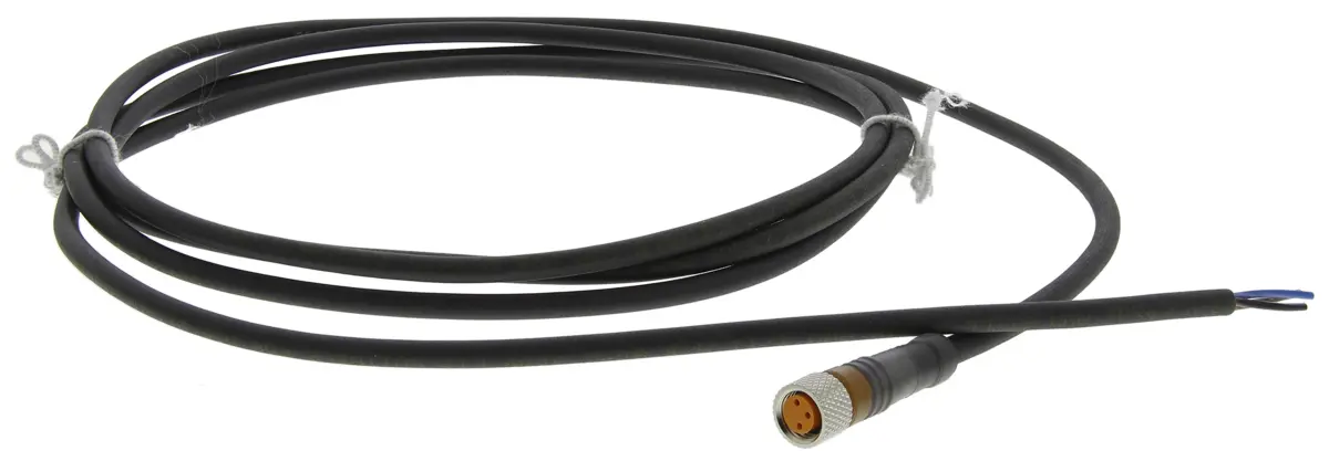 Produktfoto 1 von Lumberg RKMV, 3-polig Sensor-Betätigungselementkabel, Gerade Buchse / Nicht abgeschlossen, Länge 2 m