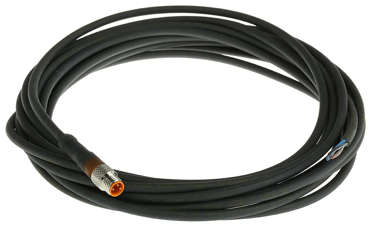 Produktfoto 1 von Lumberg RSMV 3-224, 3-polig Sensor-Betätigungselementkabel, Gerade Stecker / Gerade, Nicht abgeschlossen Buchse