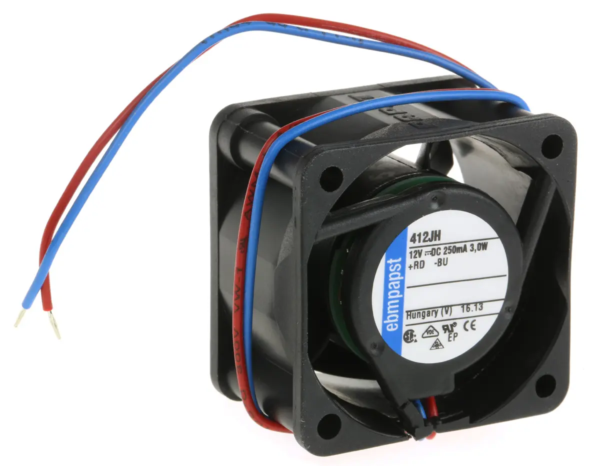 Produktfoto 1 von ebm-papst 400 DC-Axiallüfter, Kugellager, 12 V dc / 3W, 40 x 40 x 25mm, 11700U/min, 22m³/h