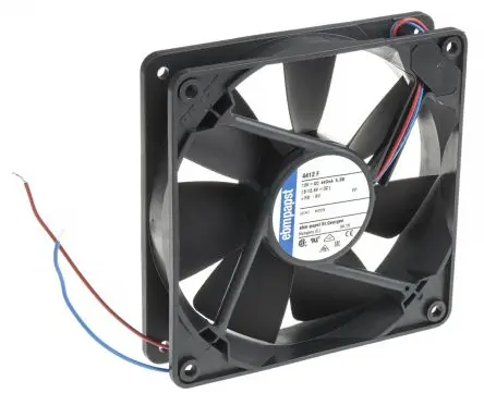 Produktfoto 1 von ebm-papst 4400 F Axiallüfter, Kugel, 12V dc / 5.3 W 440 mA, 2900 U/min, 170 m³/h 119 mm 25mm 25 mm