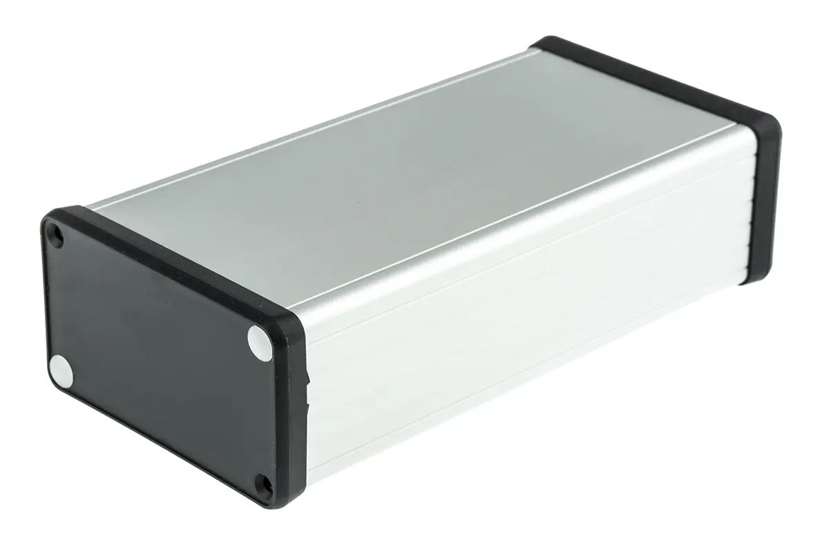 Produktfoto 1 von Hammond 1455; Gehäuse; Aluminium; Silber IP54 Breite 78 mm Höhe 43 mm Länge 160 mm