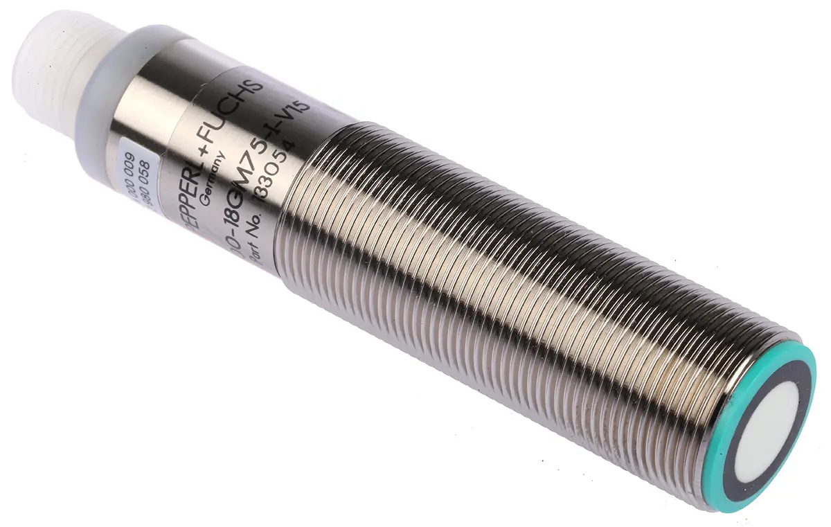 Produktfoto 1 von Pepperl + Fuchs UB500 M18 Ultraschall-Näherungssensor, Gewinderohr 500 mm / 20mA 4 bis 20 mA, IP65 30 V dc