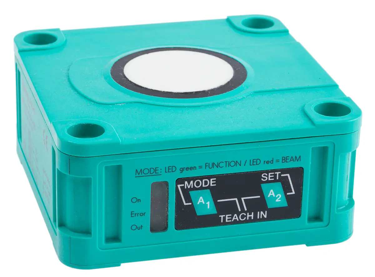 Produktfoto 1 von Pepperl + Fuchs Näherungssensor Ultraschall, Kubisch 4 m 4-20 mA 10 → 30 Vdc / 200 mA, IP54
