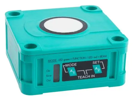 Produktfoto 1 von Pepperl + Fuchs UB4000 M12 Ultraschall-Näherungssensor, Kubisch 4000 mm / 200mA 4 bis 20 mA, IP54 30 V dc