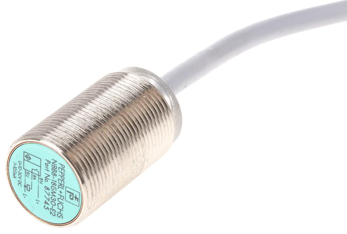 Produktfoto 1 von Pepperl + Fuchs NBN40-U1-E0 M18 Induktiver Näherungssensor, Gewinderohr PnP / 200mA 100 mm, IP68 36 V dc