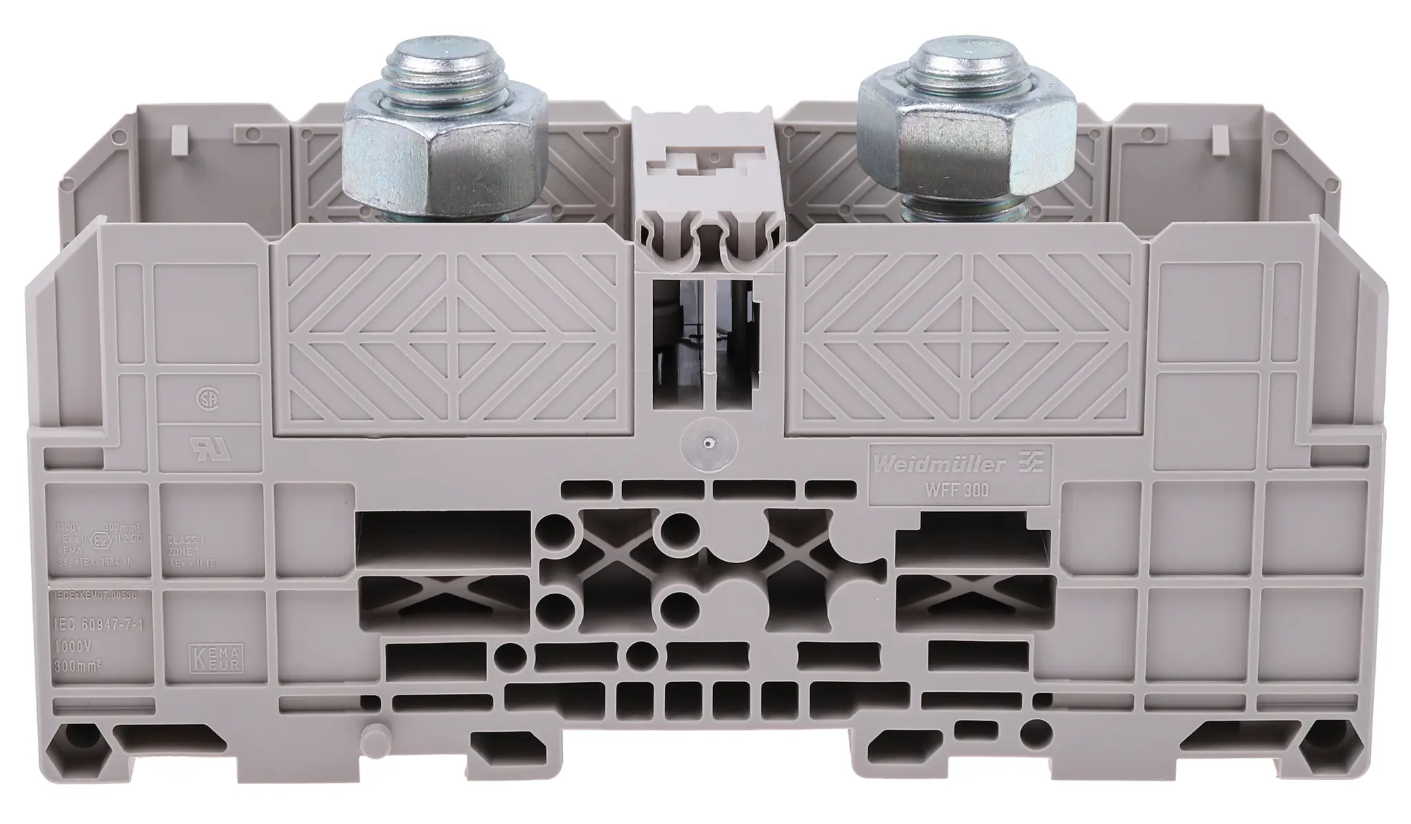 Produktfoto 1 von Weidmüller WFF Bolzenklemme 1 Braun, 300 mm², 1 kV Bolzen ATEX