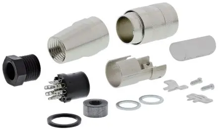 Produktfoto 1 von Amphenol Industrial C 091 D M16 DIN-Buchse Gerade 7-polig, DIN 45329, 100V ac/dc 5A IP67 Kabel, Schraubbefestigung