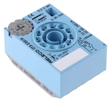 Releco CT3-E Zeitrelais 9.5 to 275 V dc 265V ac, 90 V ac, 0.2 to 30 s, 0.2 to 30 min, 2 Kont. 1