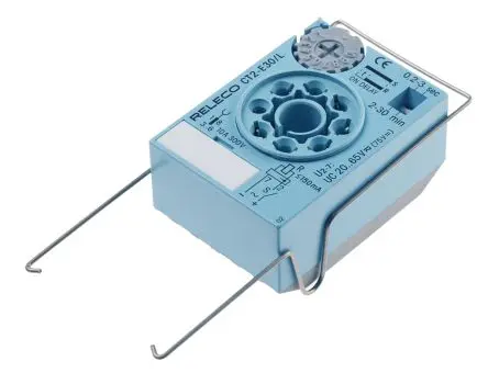 Produktfoto 1 von Releco CT2-E Zeitrelais 20 to 65 V ac/dc 20V ac, 65 V ac, 0.2 to 30 s, 0.2 to 30 min, 2 Kont. 1