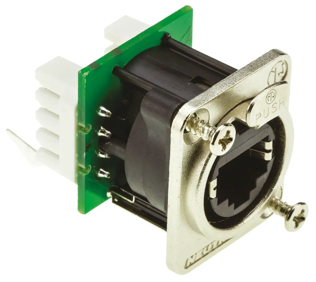 Produktfoto 1 von Neutrik EtherCon Buchse Cat5e RJ45-Steckverbinder, 1-Port 8-polig Kabel Gerade