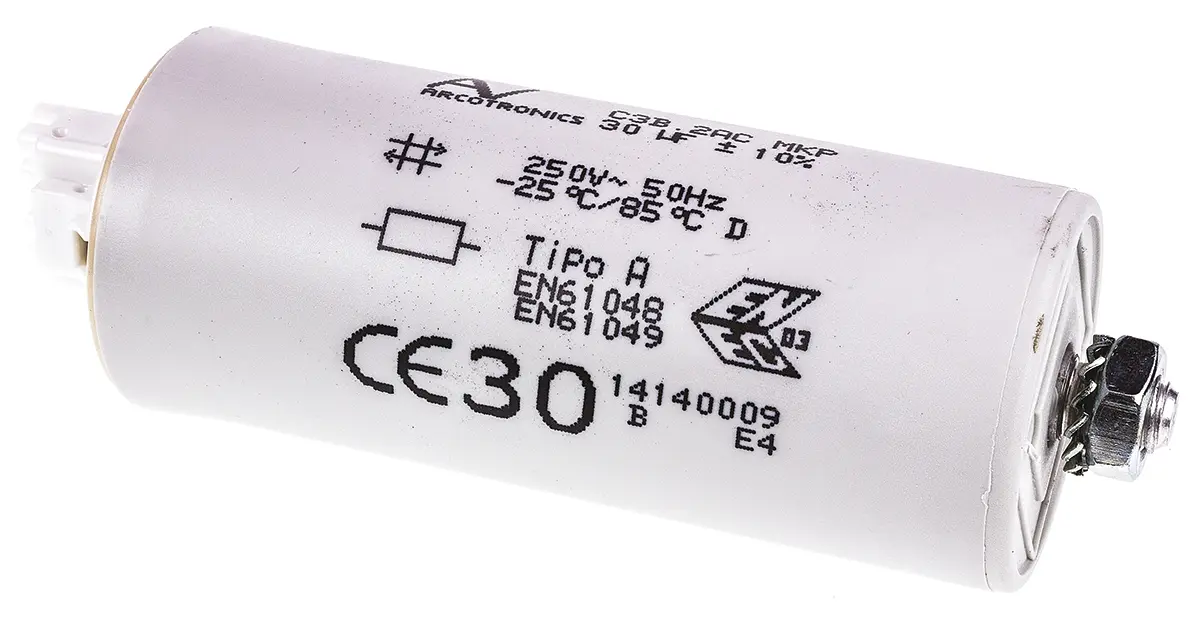 Produktfoto 1 von KEMET C3B Folienkondensator 275V ac 30 μF ±10 %, Kabel