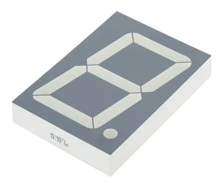 Kingbright LED-Anzeige 7 Segmente 1 Zeichen Anode, Rot 617nm 57mcd Zeichenbreite 32.2 mm Rechts Zeichenhöhe 57 mm
