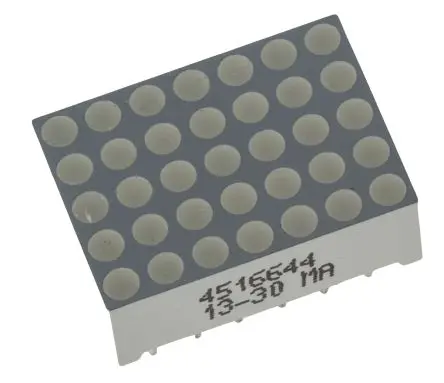 Produktfoto 1 von Kingbright TC07 LED-Anzeige Punktmatrix Kathode, Rot 617nm 8.2mcd Zeichenbreite 12.5 mm Zeichenhöhe 17.2 mm