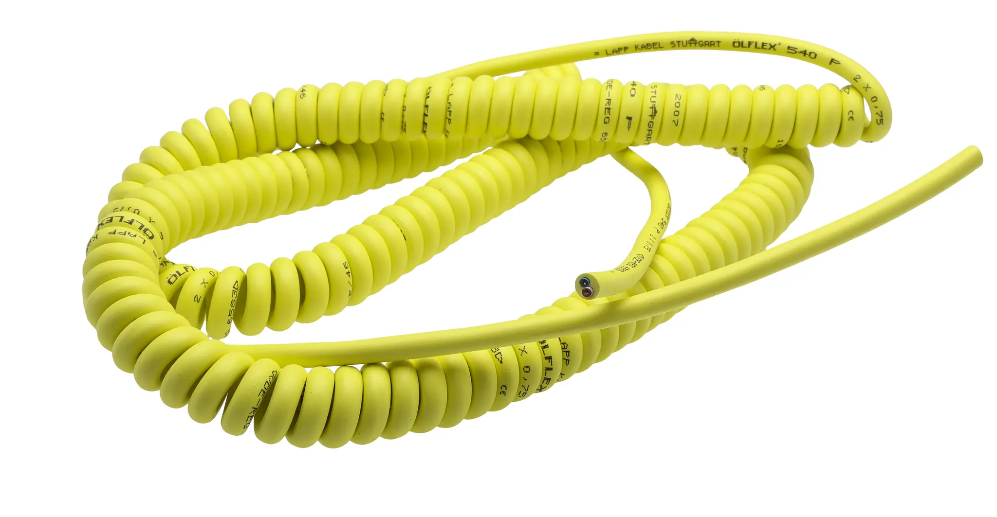 Produktfoto 1 von Lapp ÖLFLEX Netzkabel, 2-adrig Gelb, 3500 mm, Thermoplastisches Elastomer 50 °C