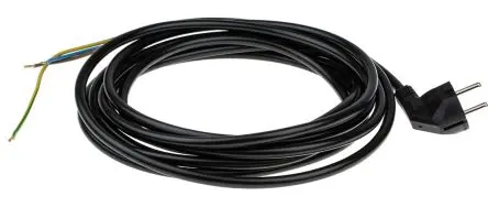 Produktfoto 1 von Bodo Ehmann Netzkabel, 5 m Schwarz, 230V