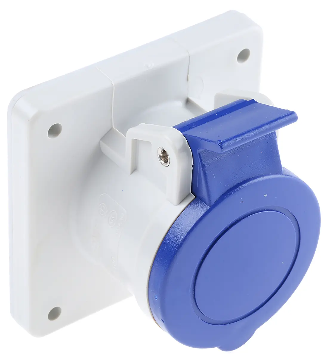 Produktfoto 1 von Scame Optima Leistungssteckverbinder Blau, 230V 2P+PE / 16A, Panel IP44
