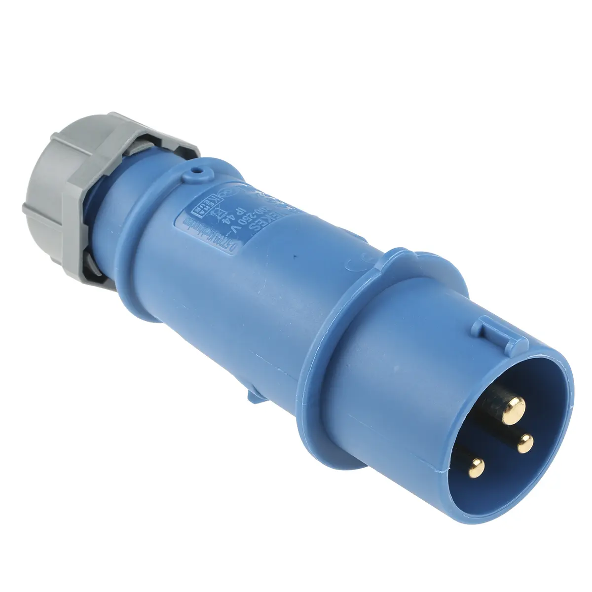 Produktfoto 1 von MENNEKES AM-TOP Leistungssteckverbinder Blau 3P, 230V, Kabel Gerade IP44 16A