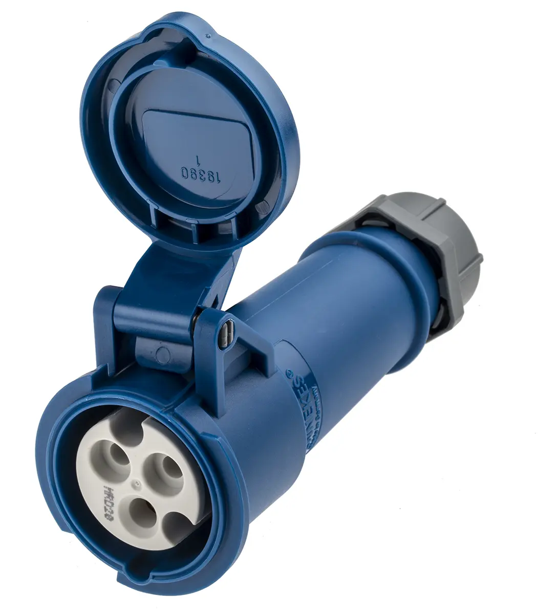 Produktfoto 1 von MENNEKES AM-TOP Leistungssteckverbinder Blau, 230V 3P / 16A, Kabel IP44