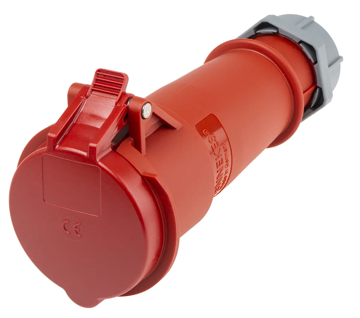 Produktfoto 1 von MENNEKES AM-TOP Leistungssteckverbinder Rot, 40V 4P / 32A, Kabel IP44