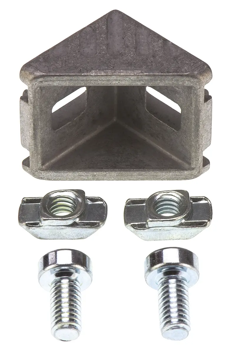 Produktfoto 1 von Bosch Rexroth Verbindungskomponente, Winkel-Halterung, Steckverbinderhalterung und Gelenk für 6 mm, M4, L. 8 mm passend