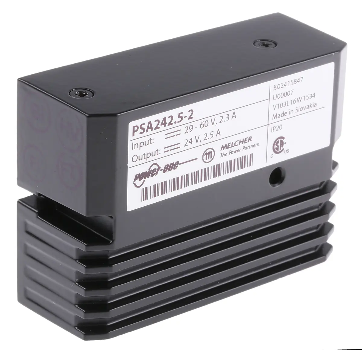 Produktfoto 1 von BEL POWER PSA Schaltregler / Ausgang 24V, 5 Ausg., 2.5 A, Schraubanschlussklemme