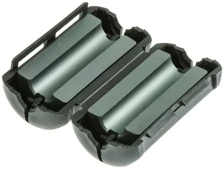 Produktfoto 1 von Fair-Rite Openable Ferritkern, Typ Rundkabel Snap-Its, für Kabel-Ø 6.6 mm, 31 Material, 380 Ω @ 100MHz Zum Öffnen 20 mm