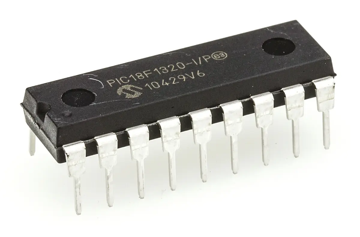 Microchip Mikrocontroller PIC18F1320 PIC 8 bit Durchsteckmontage 8kB Flash PDIP 18-Pin 40 MHz 256 bit RAM