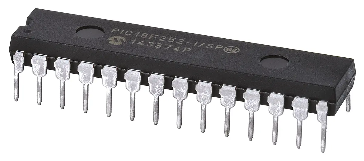 Microchip Mikrocontroller PIC18F252 PIC 8 bit Durchsteckmontage 32kB Flash SPDIP 28-Pin 40 MHz 1.54 kB RAM