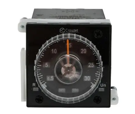 Produktfoto 1 von Crouzet Zeitrelais 12 to 240 V dc 24V ac, 240 V ac, 0.02 to 300 s, 0.02 to 300 h, 0.02 to 300 min, 2 Kont.