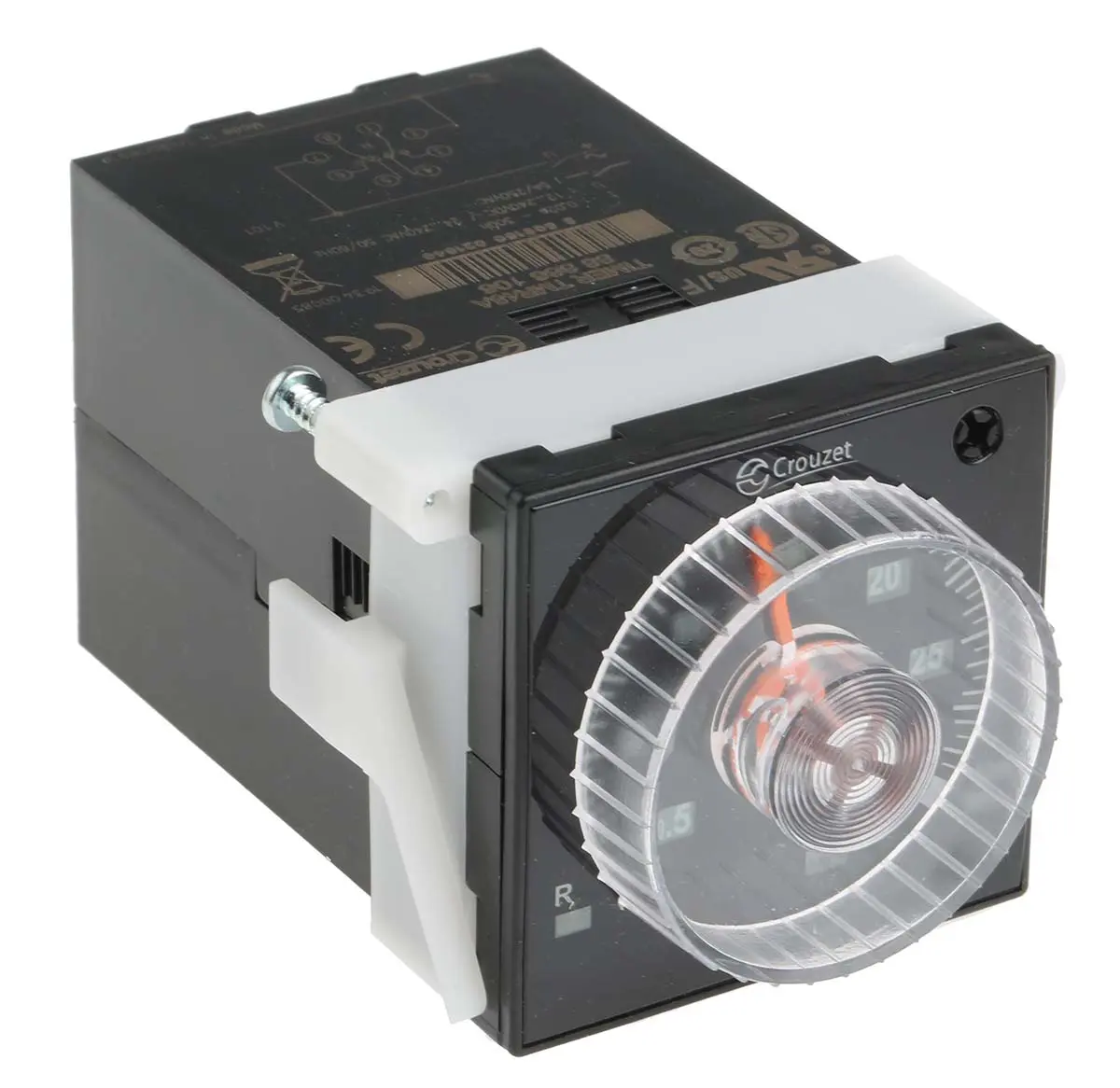 Produktfoto 1 von Crouzet TMR 48 A Zeitrelais 12 to 240 V dc 230V ac, 0.02 to 300 s, 0.02 to 300 min, 0.02 to 300 h, 2 Kont. 1, 2-poliger