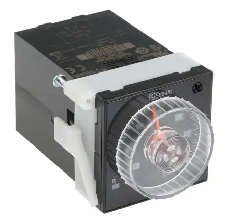 Produktfoto 1 von Crouzet TMR 48 A Zeitrelais 12 to 240 V dc 230V ac, 0.02 to 300 s, 0.02 to 300 min, 0.02 to 300 h, 2 Kont. 1, 2-poliger