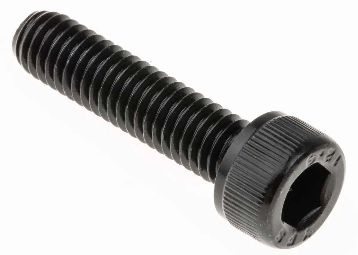Produktfoto 1 von RS PRO Zylinderkopf Innensechskantschraube, Stahl schwarz passiviert, M6 x 1mm, 25mm