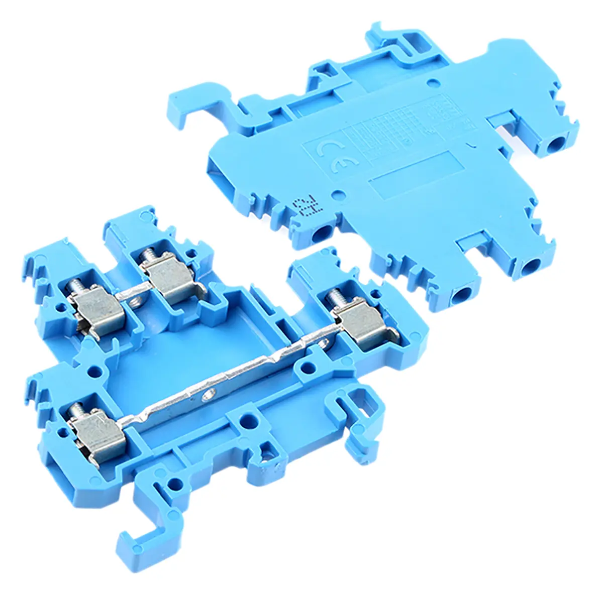 Produktfoto 1 von Entrelec SNA Doppelstock Reihenklemmen Zweifach Blau, 2.5mm², 630 V ac / 24A, Schraubanschluss