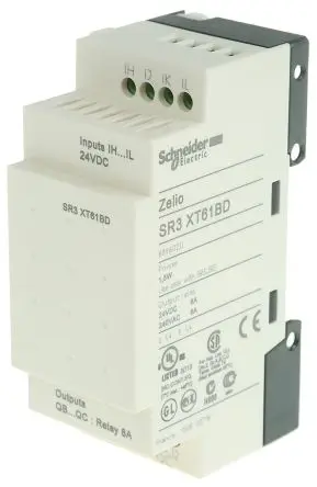 Produktfoto 1 von Schneider Electric Zelio Logic E/A-Modul, 4 Eing. Relais Ausg.Typ Diskret Eing.Typ
