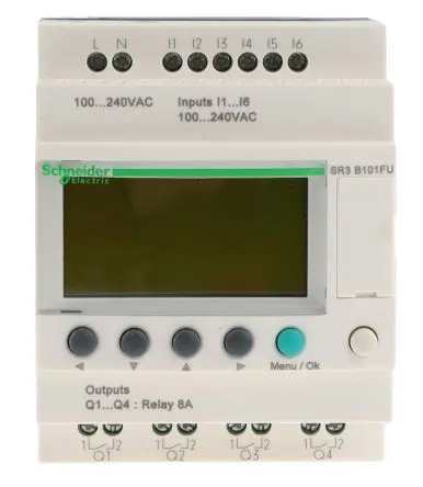 Produktfoto 1 von Schneider Electric Zelio Logic Logikmodul, 6 Eing. Relais Ausg.Typ Diskret Eing.Typ