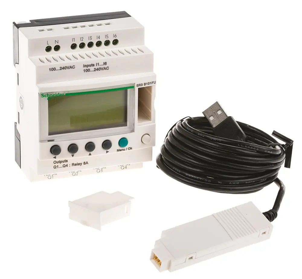 Produktfoto 1 von Schneider Electric Zelio Logic 2 SPS CPU, 6 (Digital) Eing. Relais Ausg.Typ Digital Eing.Typ für Zelio 2 100 →