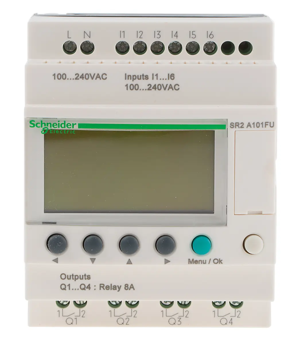 Produktfoto 1 von Schneider Electric Zelio Logic Smart Logikmodul, 6 Eing. Relais Ausg.Typ Diskret Eing.Typ 120, 240 VAC