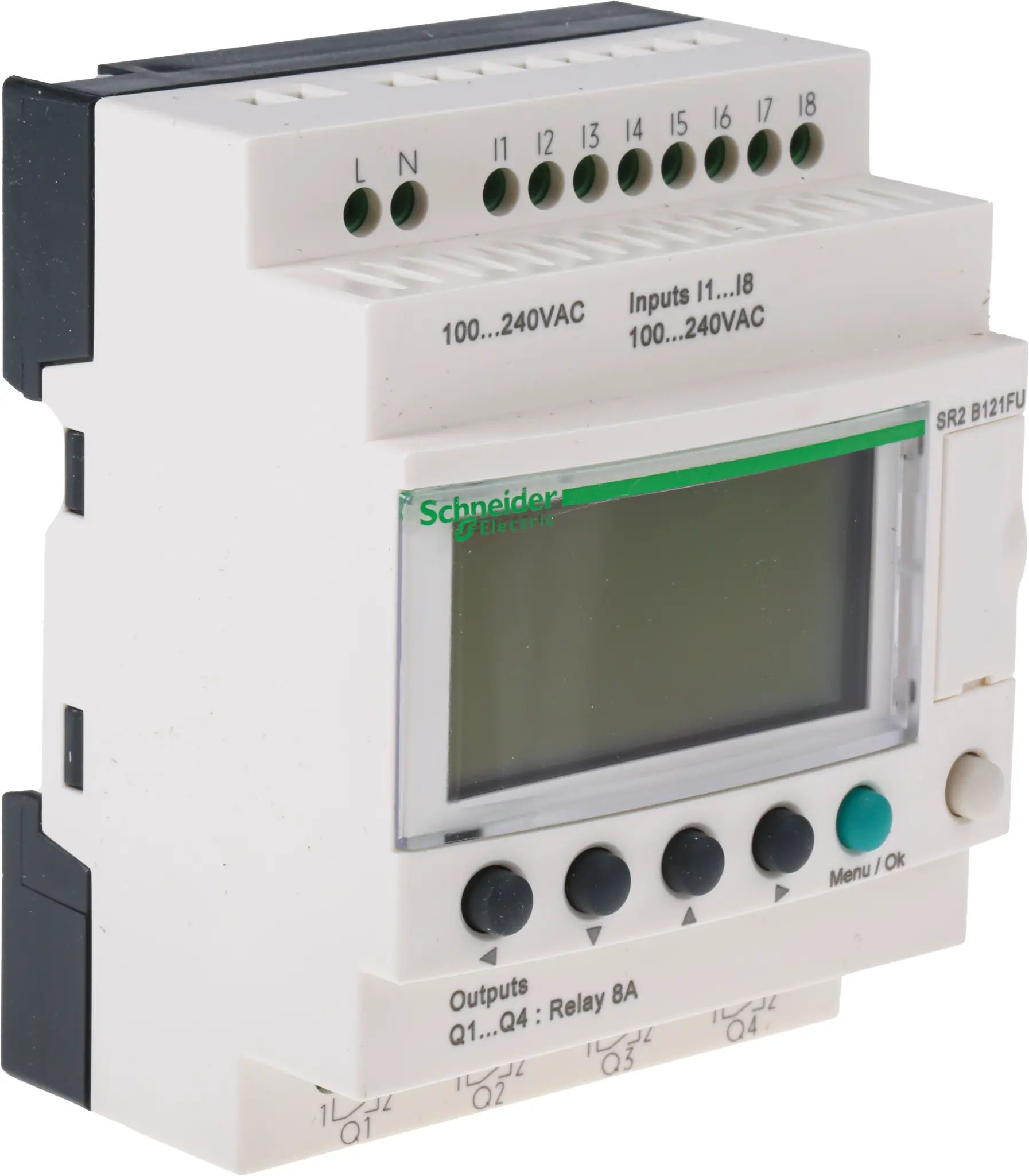 Produktfoto 1 von Schneider Electric Zelio Logic Logikmodul, 8 Eing. Relais Ausg.Typ Diskret Eing.Typ 120, 240 VAC